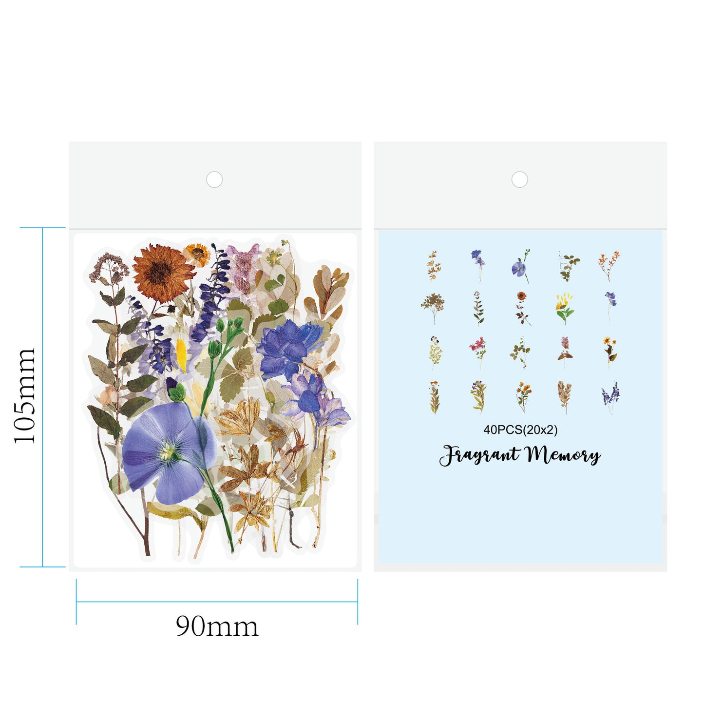 Retro Flower Nature Book DIY Hand Account Material Mushroom Sticker